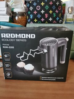 Миксер ручной, Редмонд, RHM-2105, 600 Вт, 5 скоростей, темно-серый - фото 2 от пользователя
