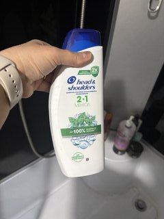 Шампунь бальзам-ополаскиватель Head &amp; Shoulders, Ментол, против перхоти, 600 мл - фото 3 от пользователя