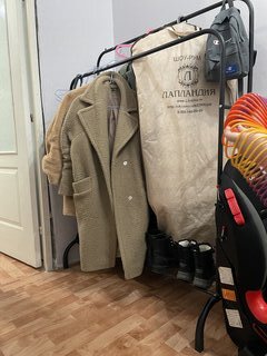 Вешалка-стойка напольная 110х55х150 см, металл, полка для обуви, 70 кг, Элит, A200005, с полкой, двойная, с вешалками - фото 3 от пользователя