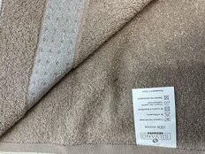 Полотенце банное 50х90 см, 100% хлопок, 420 г/м2, Горошек, Silvano, латте, Турция, D28-3 - фото 2 от пользователя