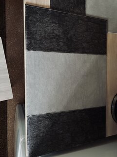 Салфетка декоративная 45х30 см, прямоугольная, серая, Patchwork, DMP12 - фото 2 от пользователя
