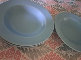 Тарелка суповая, керамика, 22 см, круглая, HX960103, голубая - фото 3 от пользователя