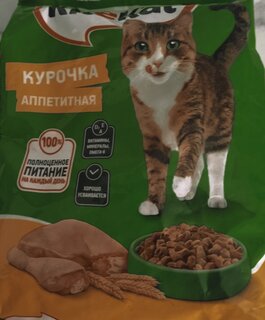 Корм для животных Kitekat, 350 г, для взрослых кошек, сухой, аппетитная курочка, пакет, 10132063 - фото 1 от пользователя