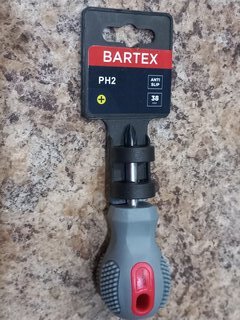 Отвертка крестовая, Bartex, PH2, 2х38 мм, антискользящая двухкомпонентная, CrV сталь, K0029N - фото 4 от пользователя