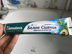 Зубная паста Himalaya, Sparkly White Отбеливающая, 75 мл - фото 2 от пользователя