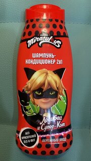 Шампунь-кондиционер детский Miraculous, 2в1, Супер Кот, 400 мл - фото 2 от пользователя