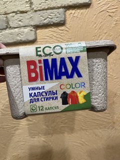 Капсулы для стирки BiMAX, ECO Color, 12 шт - фото 1 от пользователя