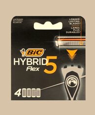 Сменные кассеты для бритв Bic, Hybrid 5 Flex, для мужчин, 4 шт, 921179 - фото 8 от пользователя