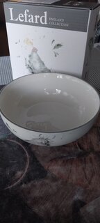 Салатник керамика, круглый, 16.5х6 см, 0.65 л, подарочная упаковка, Funny hens, Lefard, 358-2299 - фото 1 от пользователя
