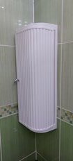 Шкафчик для ванной пластик, угловой левый, снежно-белый, Berossi, Hilton, АС 33101000 - фото 7 от пользователя
