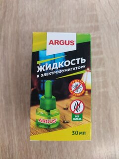 Репеллент от комаров, жидкость для фумигатора, без запаха, 45 ночей, Argus, 30 мл - фото 6 от пользователя