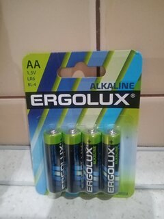 Батарейка Ergolux, АА (LR6, 15A), Alkaline, щелочная, 1.5 В, блистер, 4 шт, 11748 - фото 3 от пользователя