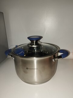 Кастрюля нержавеющая сталь, 2.9 л, с крышкой, крышка стекло, Daniks, Сиена, SD-A93-18, индукция - фото 8 от пользователя