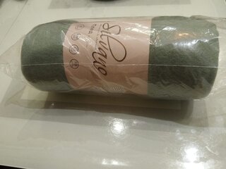 Плед 1.5-спальный, 110х150 см, флис, 100% полиэстер, Silvano, зеленый однотонный - фото 8 от пользователя