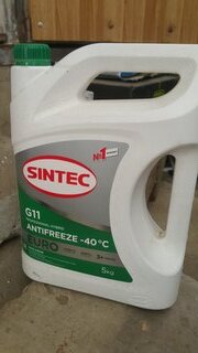 Антифриз Sintec, Euro, G11, 5 кг, зеленый, 990554 - фото 2 от пользователя
