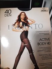 Колготки Incanto, Active Body, 40 DEN, р. 4, nero/черные, с уплотненными шортиками и укрепленным мыском - фото 9 от пользователя