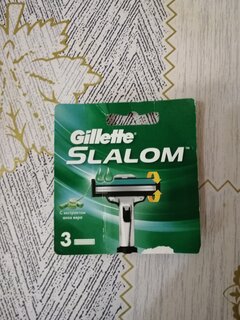 Сменные кассеты для бритв Gillette, Slalom Plus, для мужчин, 3 шт - фото 5 от пользователя