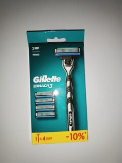 Станок для бритья Gillette, Mach3, для мужчин, 5 сменных кассет - фото 1 от пользователя