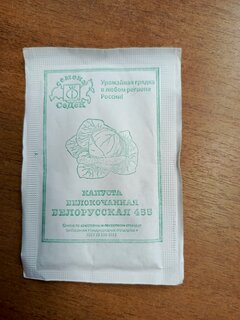 Семена Капуста белокочанная, Белорусская, белая упаковка, Седек - фото 4 от пользователя