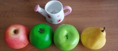 Фрукт декоративный яблоко, 9 см, зеленый, Y4-2680 - фото 1 от пользователя