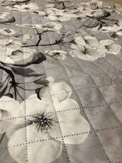 Покрывало 2-спальное, 200х180 см, 100% полиэстер, стеганое, Silvano, Мадонна, серое - фото 9 от пользователя