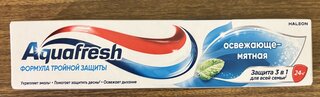 Зубная паста Aquafresh, Освежающе-мятная, 100 мл - фото 6 от пользователя