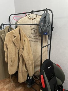 Вешалка-стойка напольная 110х55х150 см, металл, полка для обуви, 70 кг, Элит, A200005, с полкой, двойная, с вешалками - фото 2 от пользователя