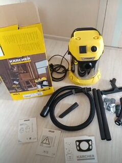 Пылесос Karcher, WD 3 P S V-17/4/20, 1000 Вт, с контейнером, 17 л, сухая и влажная уборка - фото 4 от пользователя