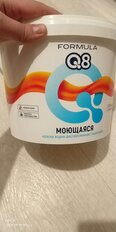 Краска воднодисперсионная, Formula Q8, акриловая, универсальная, моющаяся, влагостойкая, матовая, белоснежная, 5 кг - фото 1 от пользователя