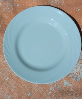Тарелка десертная, фарфор, 17.5 см, круглая, Голубка Белье, Добрушский фарфоровый завод, 0С0586 - фото 2 от пользователя