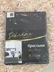 Простыня 2-спальная, 180 х 220 см, 100% хлопок, поплин, зелено-серая, Silvano, Марципан, AI-2604008 - фото 2 от пользователя