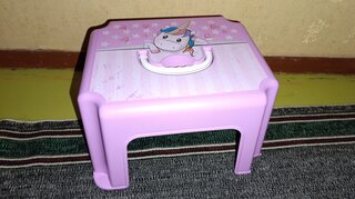 Табурет детский пластик, Idea, Единорог, с ручкой, 26х31х19 см, М 2290 - фото 5 от пользователя