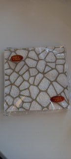 Салфетки бумажные Gold Decor, Золотая вуаль на белом, 20 шт, 3 слоя, 33х33 см - фото 2 от пользователя