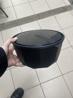Салатник пластик, круглый, 22.1х10.8 см, 3.1 л, с крышкой, Black, Plast team, PT171410621 - фото 4 от пользователя
