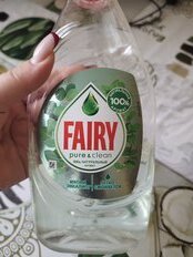 Средство для мытья посуды Fairy, Pure &amp; Clean Мята и Эвкалипт, 450 мл - фото 5 от пользователя