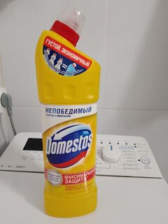 Чистящее средство универсальное, Domestos, Лимонная свежесть, гель, 1 л - фото 1 от пользователя