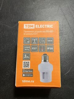 Приемное устройство TDM Electric, Уютный дом, для беспроводного управления нагрузкой в цоколь Е27 П1-Е27, SQ1508-0209 - фото 2 от пользователя