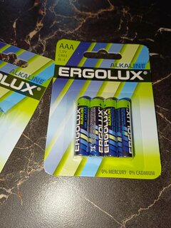 Батарейка Ergolux, ААА (LR03, 24A), Alkaline, щелочная, 1.5 В, блистер, 4 шт, 11744 - фото 7 от пользователя