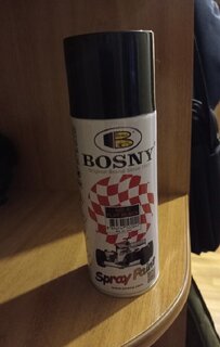Краска аэрозольная, Bosny, №4, акрилово-эпоксидная, универсальная, матовая, черная, 0.4 кг - фото 5 от пользователя