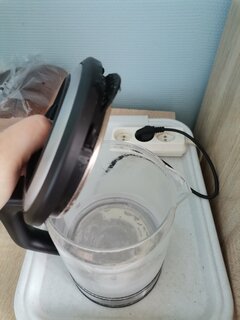 Чайник электрический Rion, CX-K311-18, 1.5 л, 1500 Вт, скрытый нагревательный элемент, стекло, пластик - фото 2 от пользователя