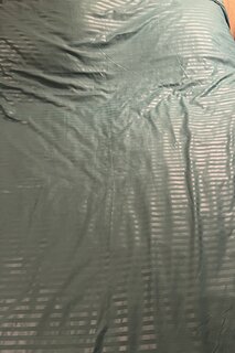 Постельное белье 2-спальное, простыня 200х220 см, 2 наволочки 70х70 см, пододеяльник 175х215 см, Майская ночь, страйп-полисатин, зеленое, Однотонный - фото 4 от пользователя