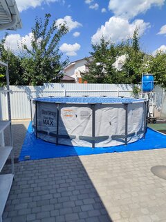 Настил для бассейна 488х488 см, для бассейнов 457 см, Bestway, 58003 BW - фото 3 от пользователя