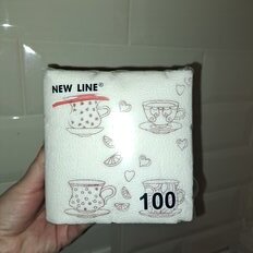 Салфетки бумажные New Line, Чашка кофе, 100 шт, 24х24 см, в ассортименте - фото 6 от пользователя