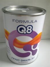 Грунт-эмаль Formula Q8, по ржавчине, алкидная, белая, 0.9 кг - фото 9 от пользователя