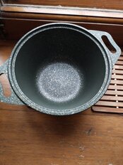 Кастрюля алюминий, антипригарное покрытие, 1 л, с крышкой, крышка стекло, Kukmara, Trendy style, к11tsml, малахит - фото 1 от пользователя