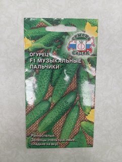 Семена Огурец, Музыкальные Пальчики F1, 0.2 г, цветная упаковка, Седек - фото 6 от пользователя