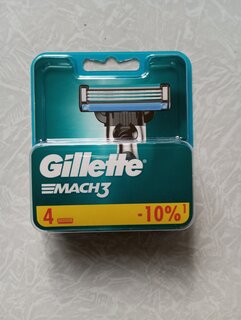 Сменные кассеты для бритв Gillette, Mach3, для мужчин, 4 шт - фото 1 от пользователя