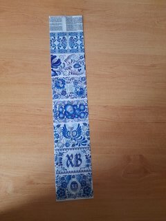 Термоэтикетка для украшения яиц, 7.5х5.5 см, 7 фрагментов, Гжель, 802 - фото 7 от пользователя