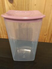 Банка для сыпучих продуктов, пластик, 1.9 л, 21 см, с крышкой, Idea, М1224, ягодная - фото 4 от пользователя