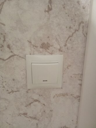 Выключатель скрытой установки, одноклавишный, 10 А, ABS пластик, подсветка, IP20, слоновая кость, UNIVersal, Севиль, Б-С0121 - фото 1 от пользователя